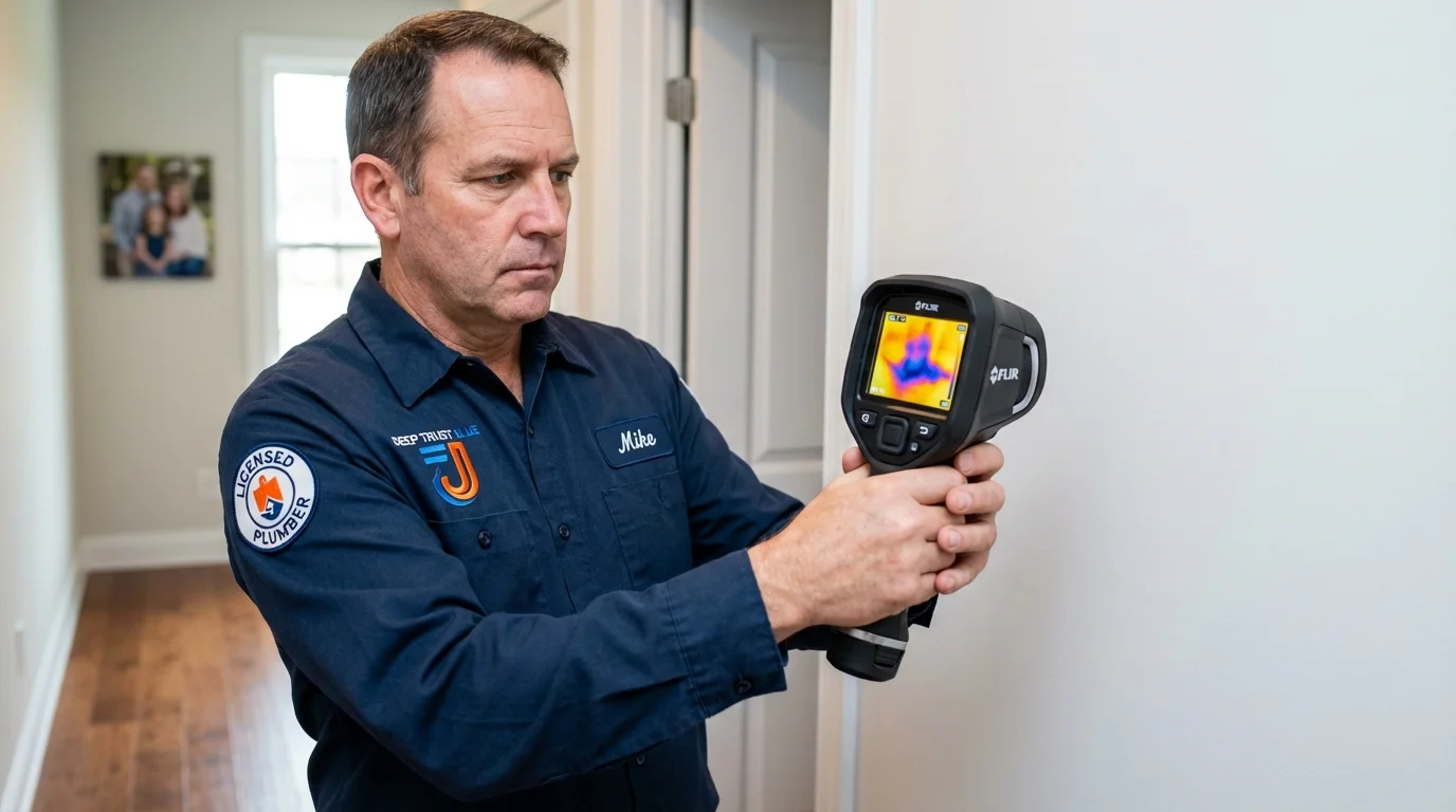 Thermal imaging leak detection by Johns Plumbing LLC in Middleburgh